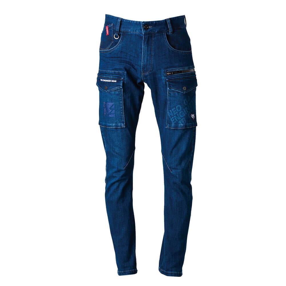 stone  ガーメントダイ　カーゴパンツ サイズ31 青 t16022403.jpg